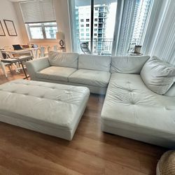 Sectional sofa with ottoman