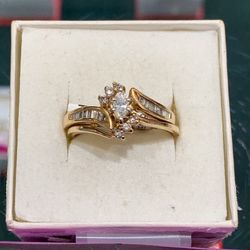 14k Diamond Wedding Set 