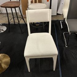 Universal Dining Chair in Off White Fabric. We have 2 for $30.
