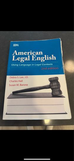 American Legal English 2nd Edition