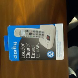 Clarity D712 Amplified Low Vision Cordless Phone With Answering Machine 