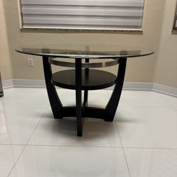 Modern Glass Console Table  (48x18x30) 