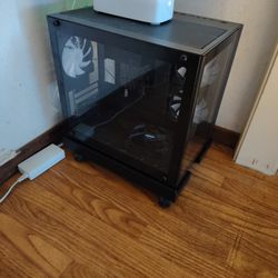 Matx Pc Case With 4 Fans And Argb Controller