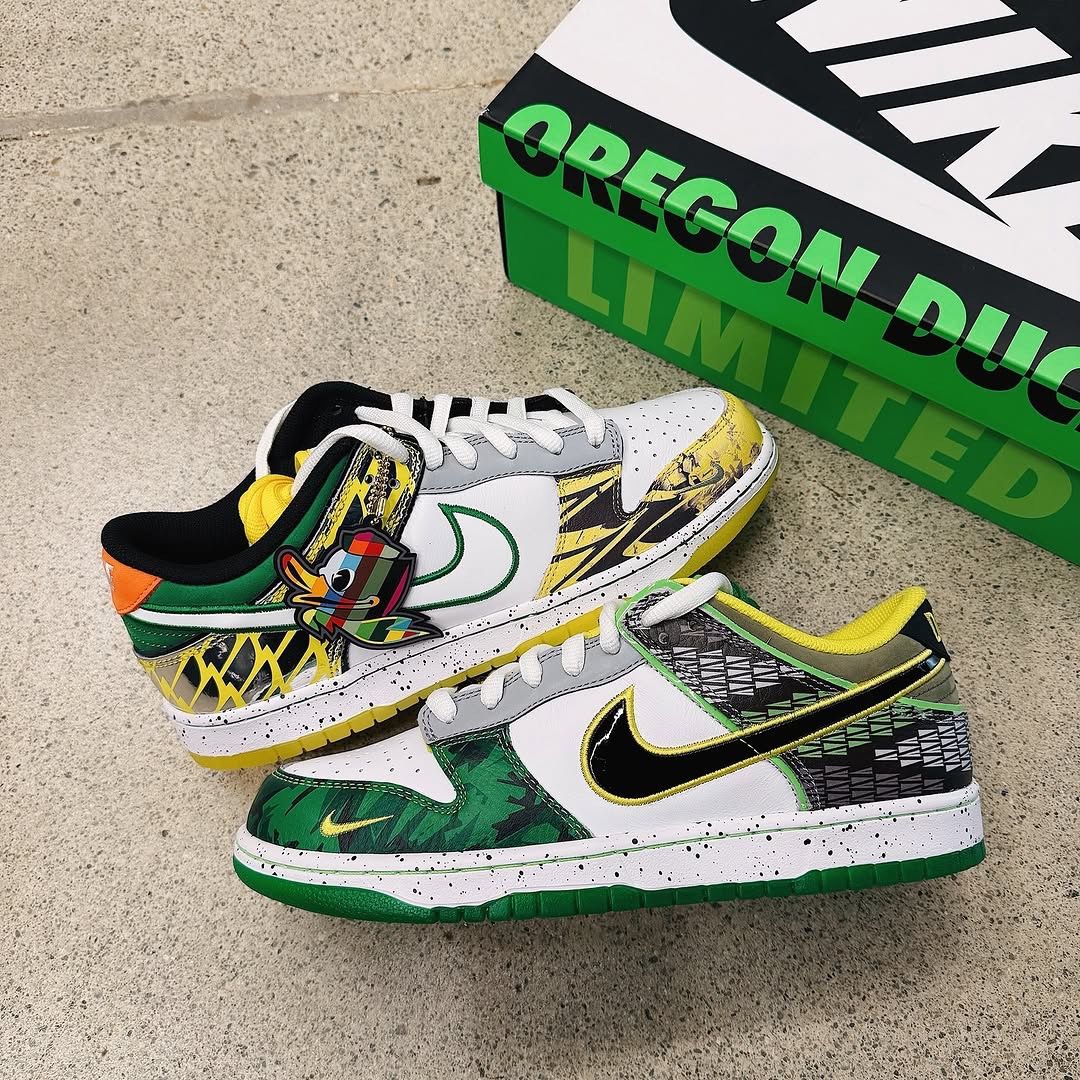 Nike Dunk Low What the Duck University of Oregon PE Away White - Size 6