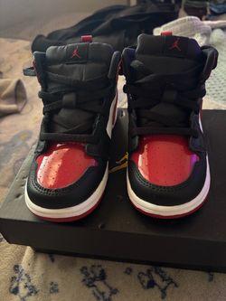 Air Jordan 1 High Top Sneakers Black Red