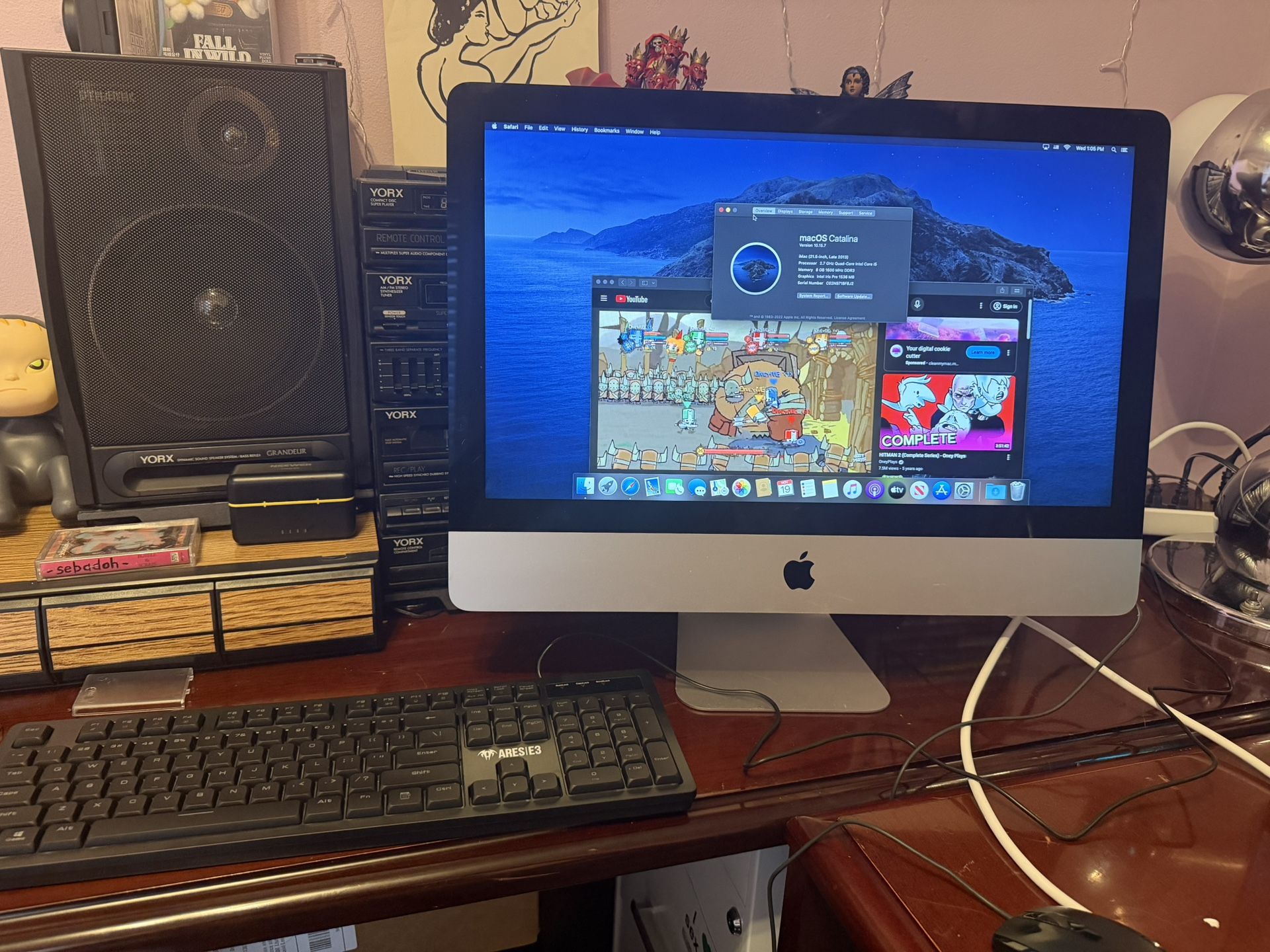 Apple iMac 21.5” Late 2013 2.7GHz Core i5 /1TB HDD/8GB RAM/MacOS Catalina