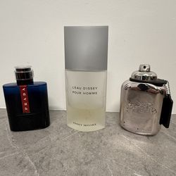 Prada Ocean, Issey Miyake, Coach Pure Platinum 5ml Decants 🔥