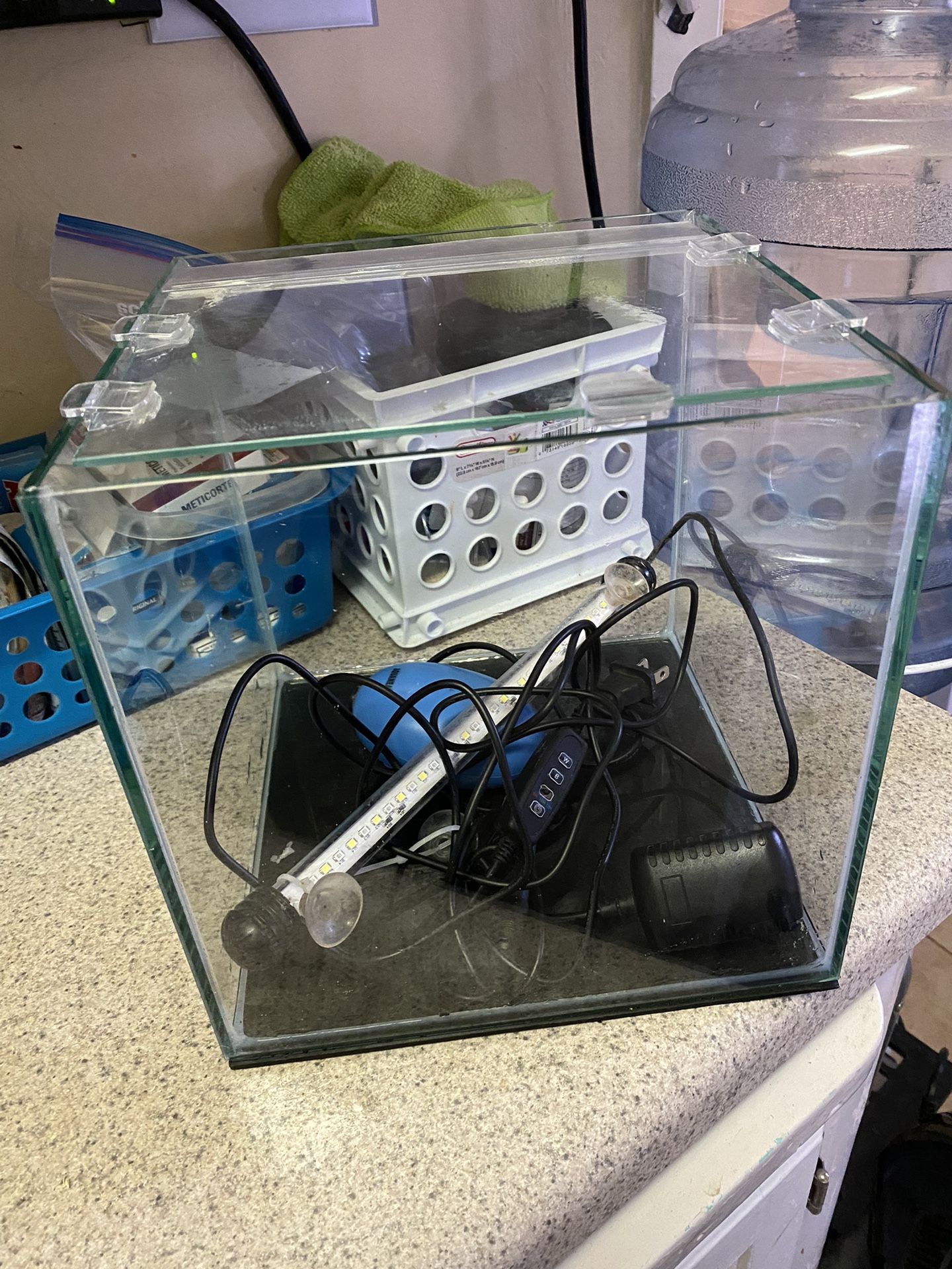 Cube Aquarium Tank 3 Gallon 