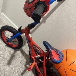 Toddler Spider-Man Bike W/ Training Wheels