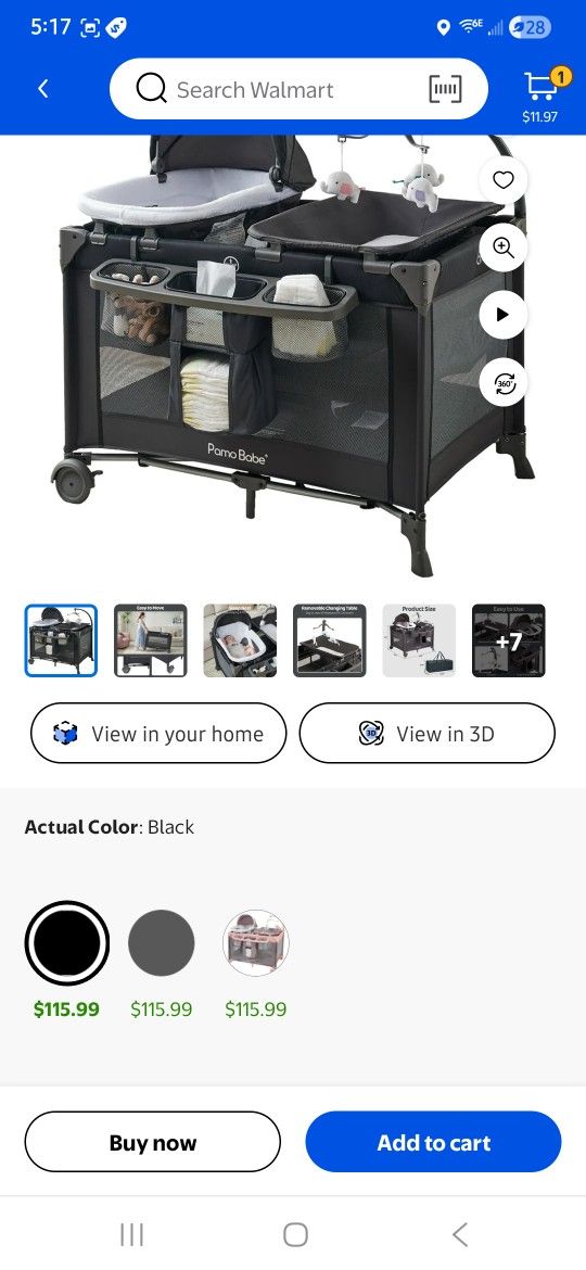 Play Yard Bassinet Changing Table  