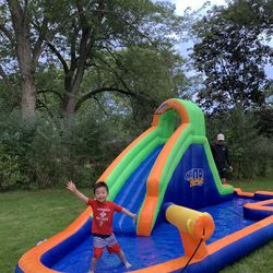 Inflatable Water Slide and Pool For Kids