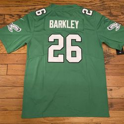 Kelly Green Philadelphia Eagles Saquan Barkley Jersey #26 