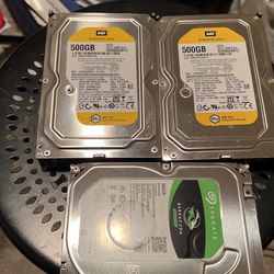 3x 500gb Desktop Hard Disk Drive 
