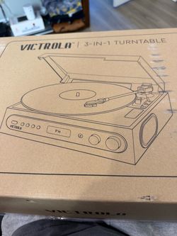 Victoria 3-In-1 Vinyl Record Turntable