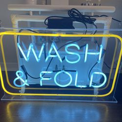 Neon Sign Wash And Fold