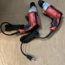 Milwaukee Electric 3/8” Drill. $65 EACH