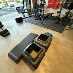 Stepper Platform / w Back Relief Wheel