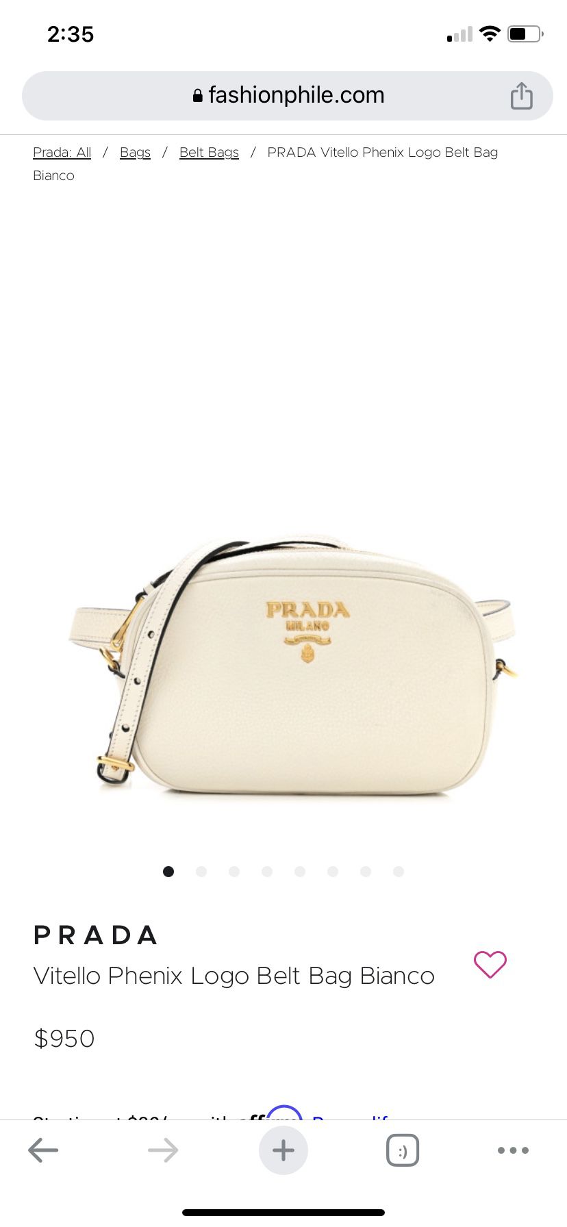 Prada, Bags, Prada Vitello Phenix Double Zip Camera Bag