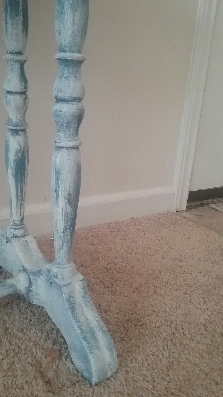 Rustic entry side table
