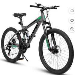 Grey /green Bike