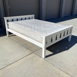 Full Size Bed Frame With Mattress 