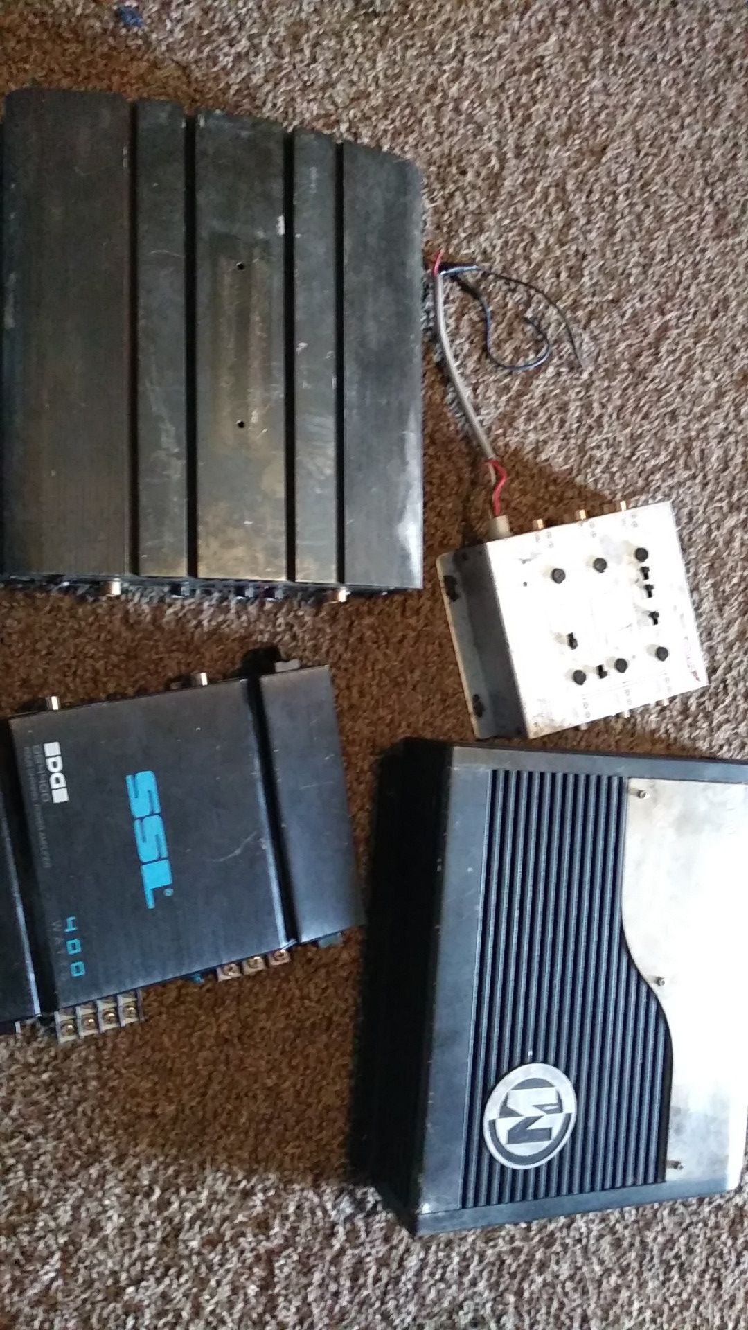 Two amps and a crossover