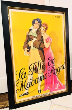🎭🇫🇷🖼️ “La Fille de Madame Angol” (1926) ORIGINAL Operetta Poster