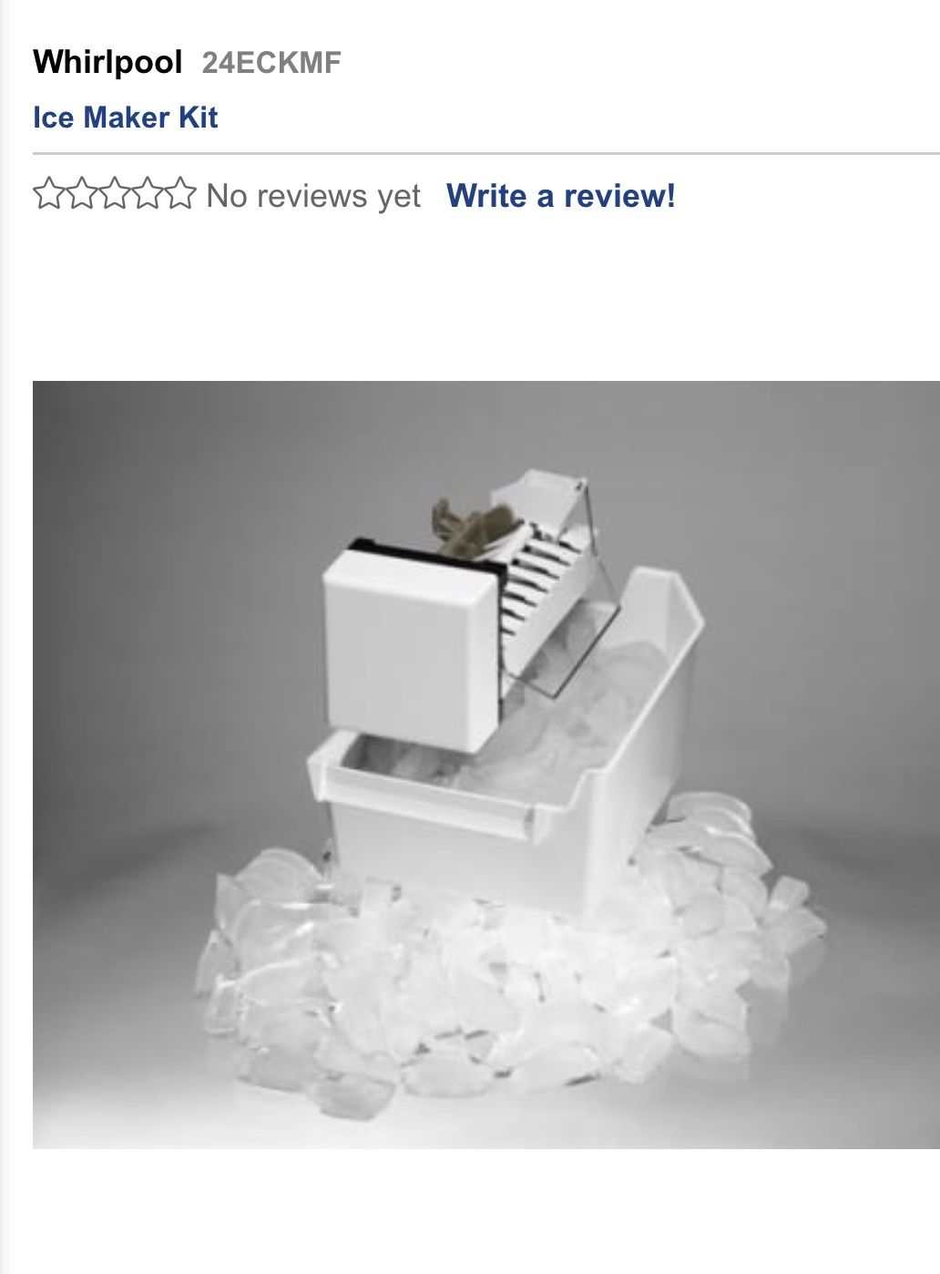 Whirlpool ice maker 24eckmf
