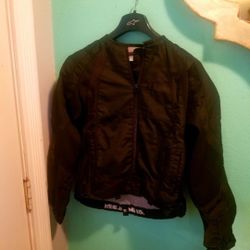 ICON MERC MOTORCYCLE JACKET WITH PADS...SIZE MED WOMENS...LIKE NEW!!