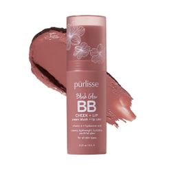 New Purlisse Beauty Blush Glow BB Cheek + Lip in Nude Sugar - Full Size, In Box