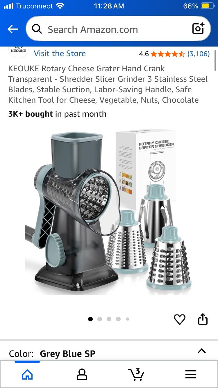 Rotary Cheese Grater Shredder