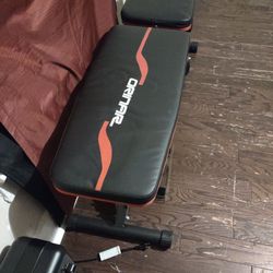 Adjustable Weight Bench And Dumbbells 