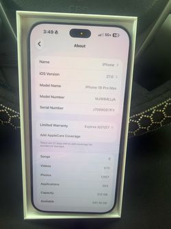 iPhone 18 pro max for AT&T