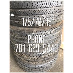 Used Tire For Sale 175/70/13 90%tread left for $180 All Four installed