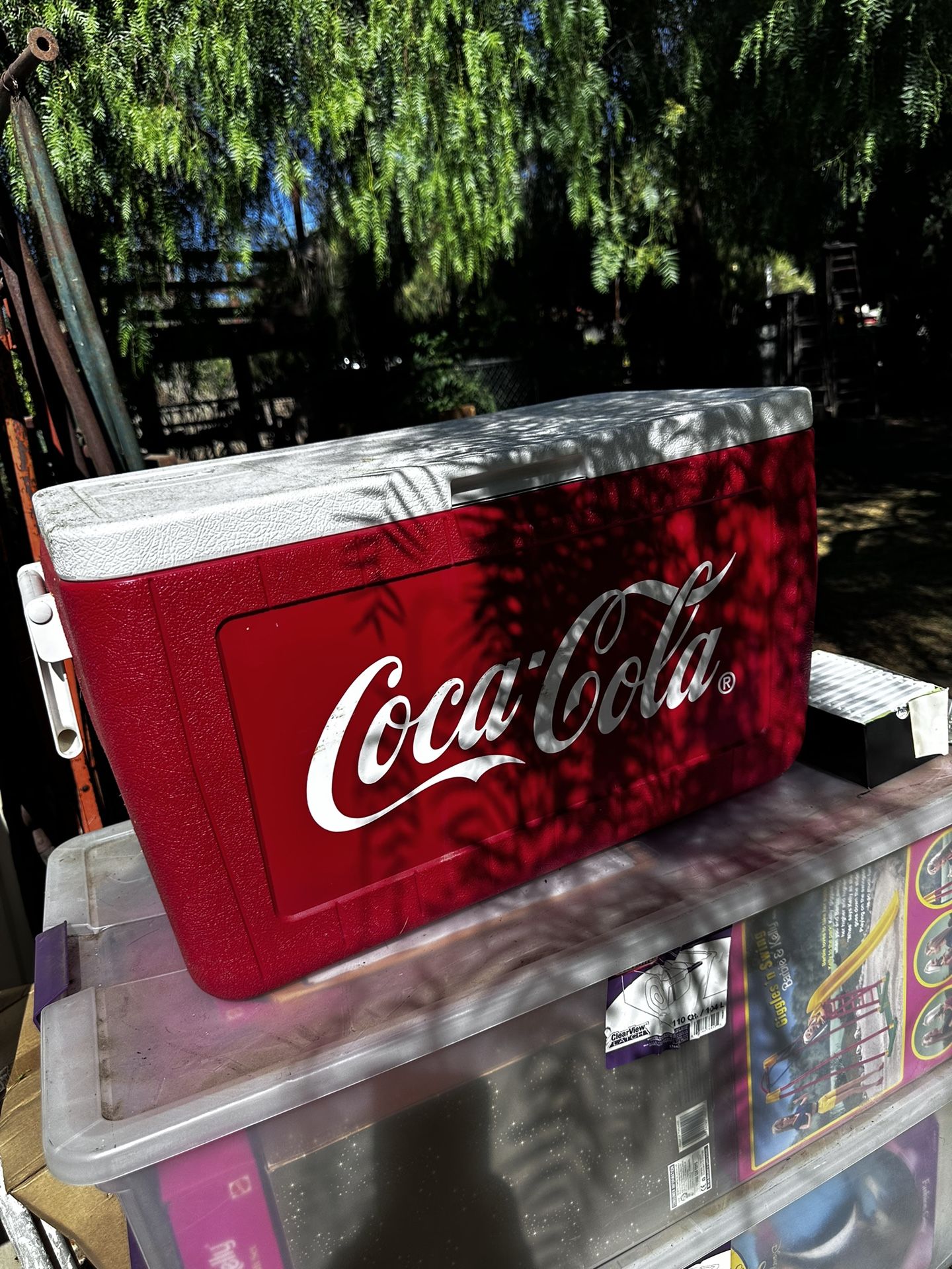 Leigh Country Rolling Coolers 80 QT Coca-Cola Retro Metal Cooler