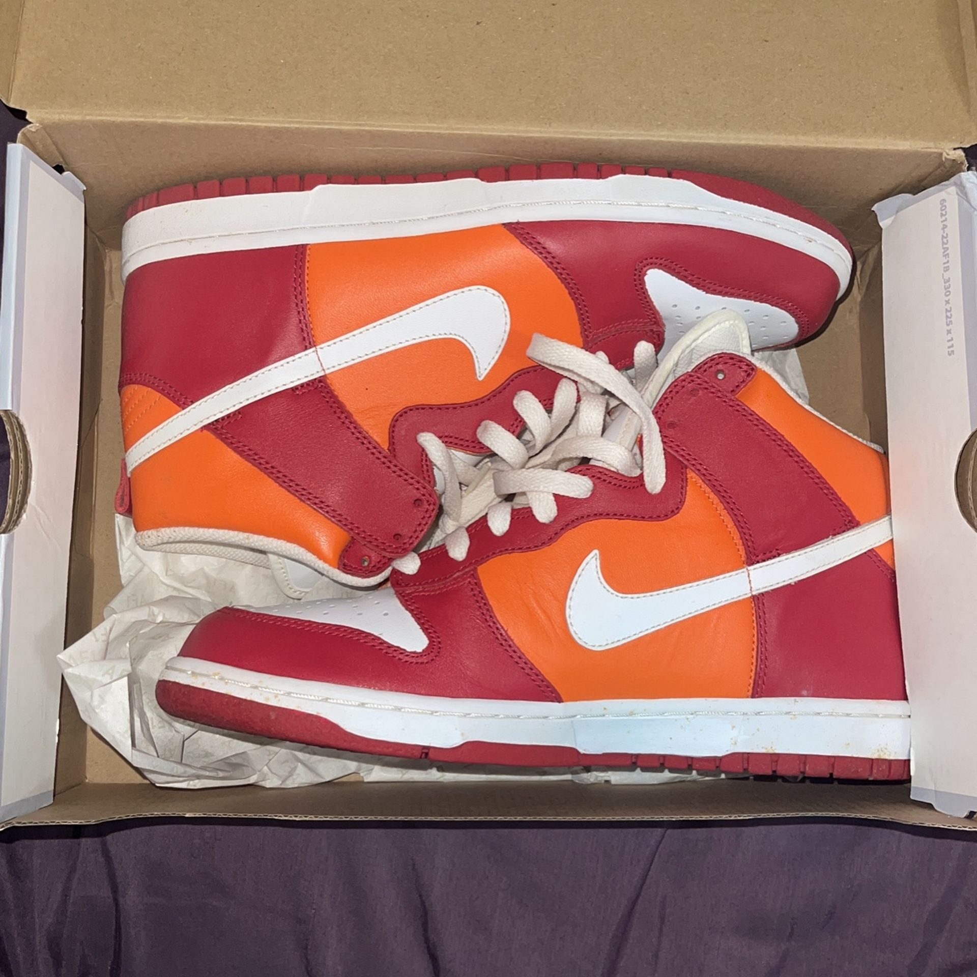 Nike Dunk High Varsity Red/Orange