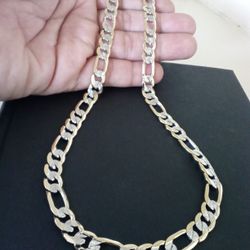 Gold 18k Plated Figaro Necklace Chain 