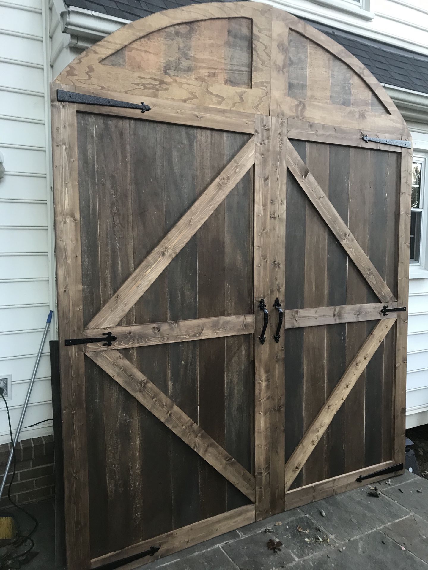 Rustic wedding barn doors