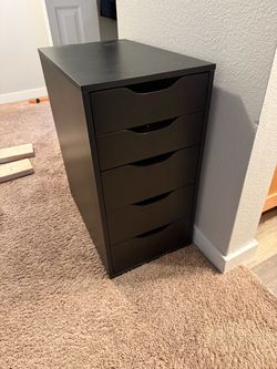 IKEA ALEX 6-Drawer Storage Unit Black