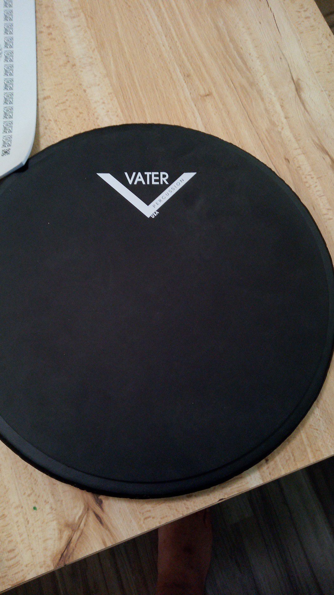 Vater snare drum practice pad drum sticks and stick control book marching band drummer drum practice