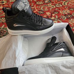 Roberto Cavalli Designer Leather Sneakers