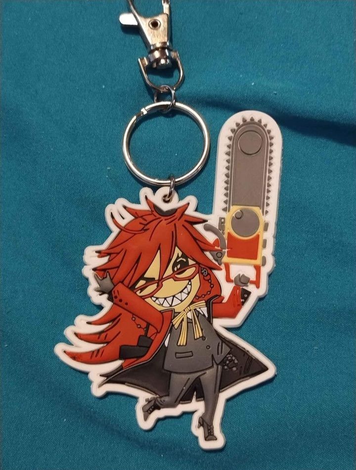 Grell 3.75" Soft Keychain Black Butler