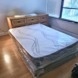 NEW FULL-SIZE MATTRESS AND BOX SPRING