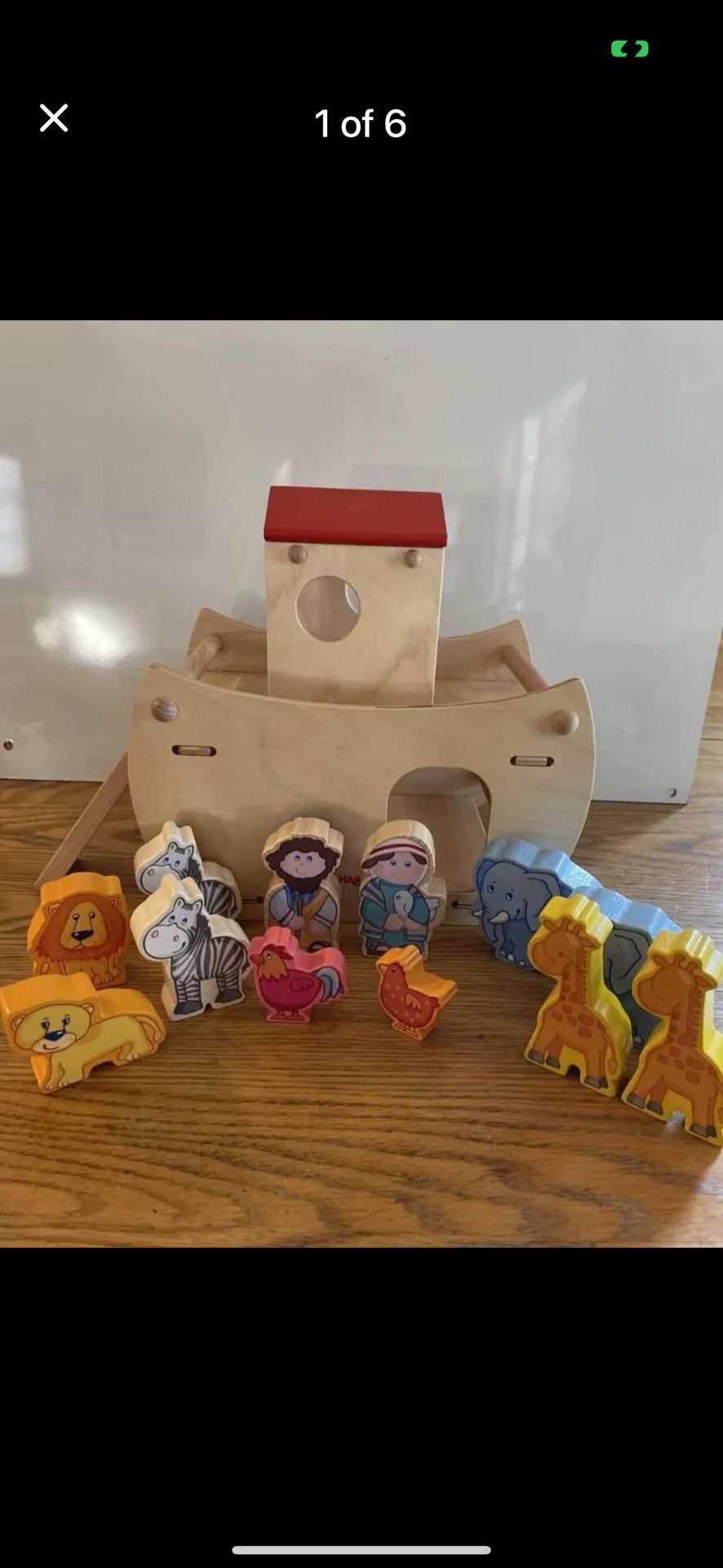 Noah's ark Wooden Play Set