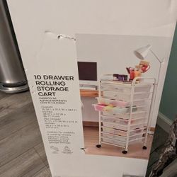 10 Drawer Rolling Storage Cart, Brand New!!