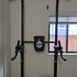 Dip Station Pull Up Bar 35lb Kettlebell Adjustable Dumbbells Barbell Bench Stepper