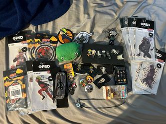 Naruto Bundle Of Pins, Air Fresheners, Patches, Toad Purse