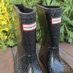 Kids Hunter glitter rain Boots