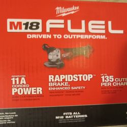 Milwaukee M18 FUEL 4.5"-5" Grinder Paddle Switch,  No Lock (2880-20)