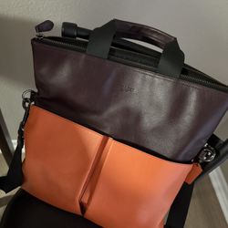 Men’s leather Coach Orange Bag 